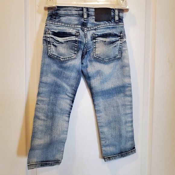 Steve's Jeans Moto Biker Distressed Skinny Jeans Stretch Denim 4 - Picture 4 of 5